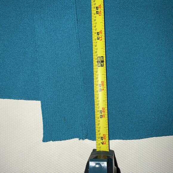 Scott Taylor Blue Open Front Sweater Cardigan - XL - Picture 5 of 5